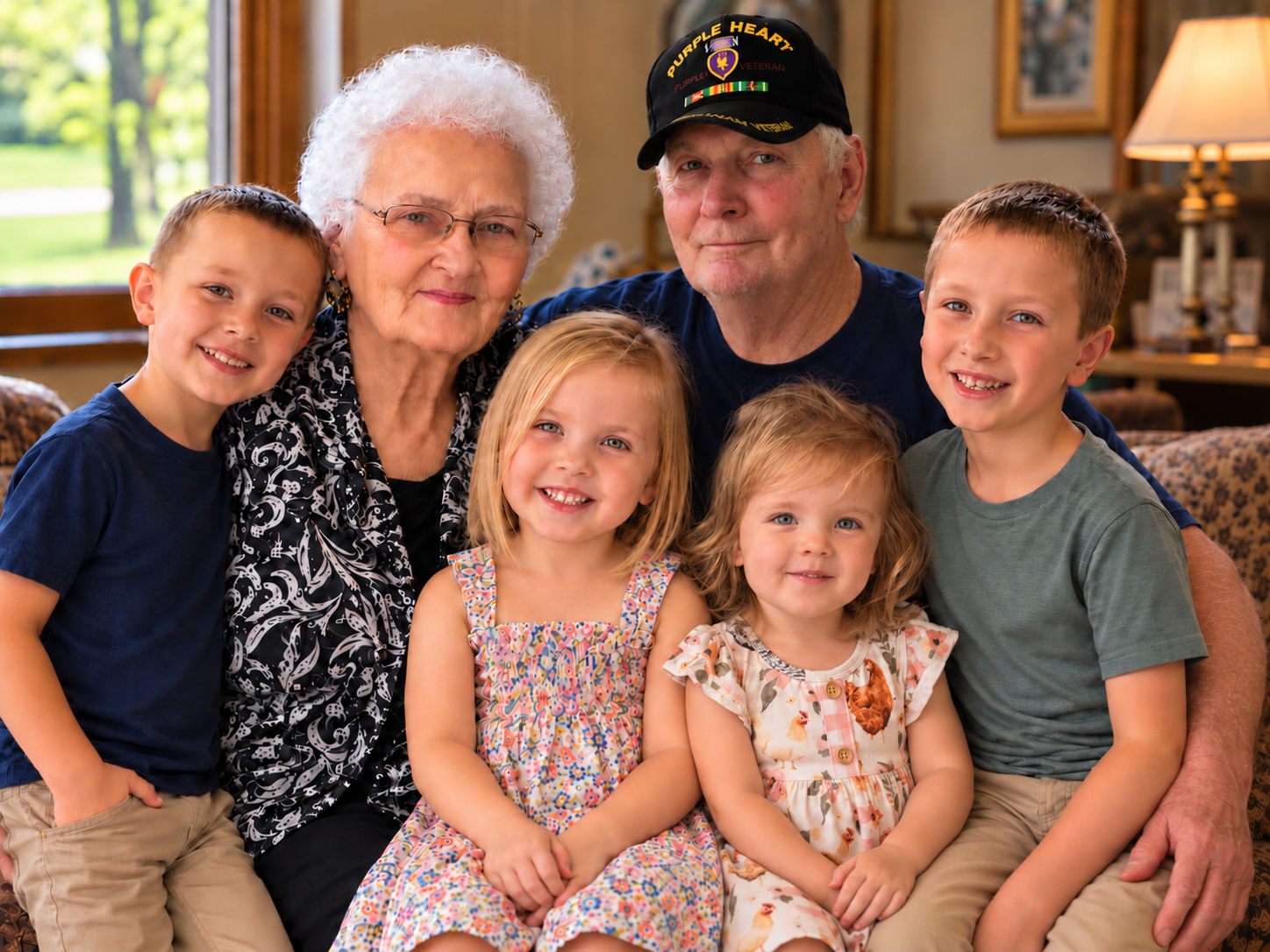A multigenerational family together